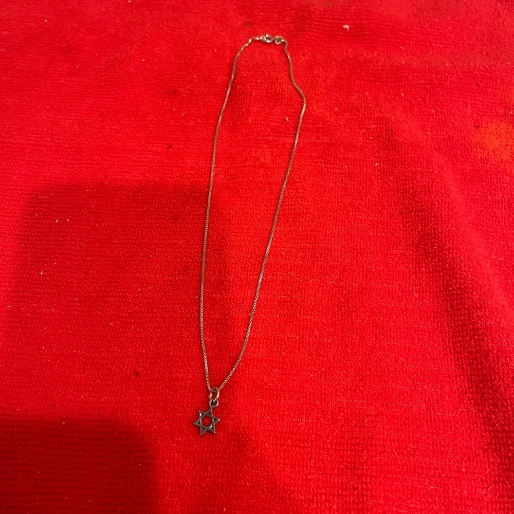 Silver Star Pendant Necklace 626 sterling silver